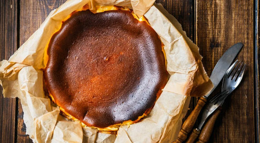 Basque Burnt Cheesecake, Sugar-Free, Gluten-Free, Low-Carb