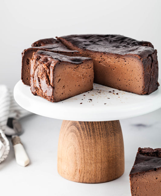 Basque Burnt Cheesecake, Sugar-Free, Gluten-Free, Low-Carb