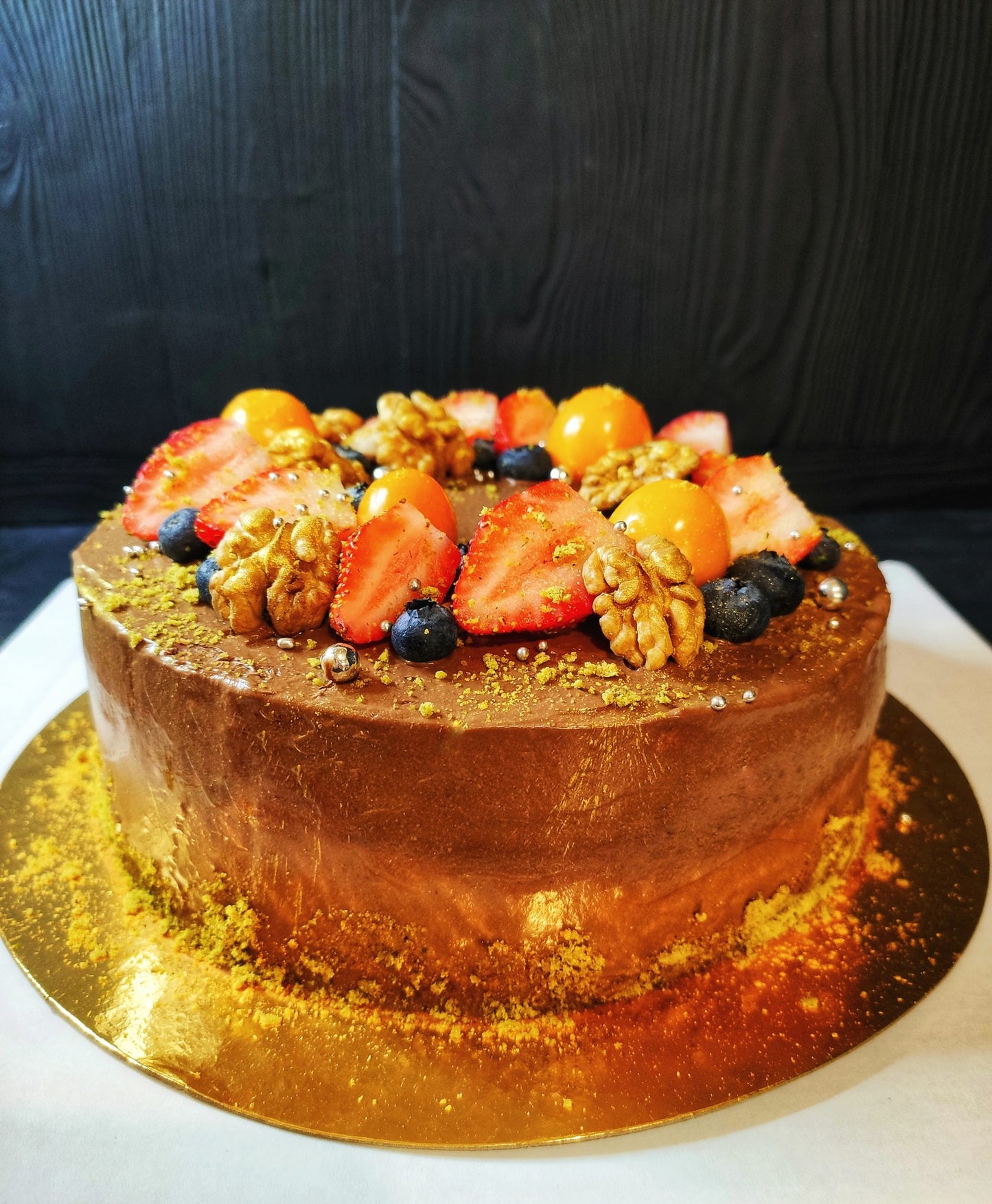 Raspberry Pistachio Cake, Vegan